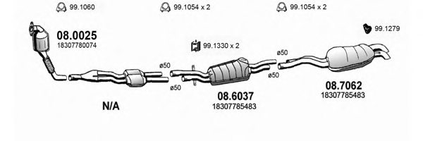 ASSO ART0386 Exhaust System